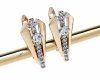 эксклюзивные серьги с позолотой swarovski