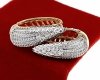 эксклюзивные серьги с позолотой swarovski