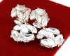 позолоченные серьги с эксклюзивным фианитом