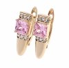 эксклюзивные серьги с позолотой swarovski