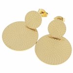 goldene Ohrringe aus Edelstahl