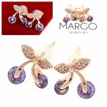 exklusive swarovski vergoldete ohrringe