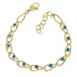 ARMBAND GOLD CELEBRITY EDELSTAHL