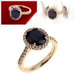 Goldring 18,60 mm. vergoldete Verlobung Xuping