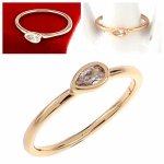 Goldring 18,60 mm. vergoldete Verlobung Xuping