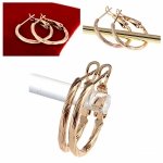 exklusive swarovski vergoldete ohrringe