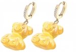 goldene Ohrringe aus Edelstahl