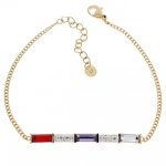 ARMBAND GOLD CELEBRITY EDELSTAHL
