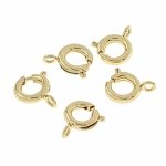 VERGOLDETER VERGOLDETER KARABINER 9MM FÜR ARMBAND ODER KETTE