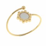 Ring 18,30 mm, goldener Edelstahl