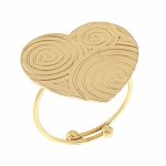 ring 18,30mm gold stainless steel