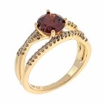 gold ring 17,30mm. gold-plated engagement xuping