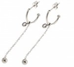 gold earrings made of stainless steel