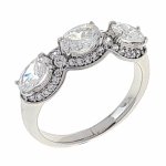 gold ring 17,00mm. gold-plated engagement xuping