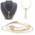 GOLD CHAIN NECKLACE celebrity STAINLESS STEEL