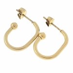 gold earrings made of stainless steel