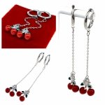 gold earrings made of stainless steel