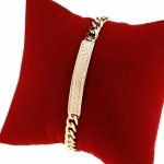 gold bracelet for a gold-plated leg