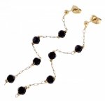 gold earrings made of stainless steel
