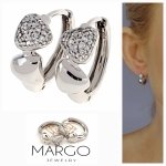 gold plated earrings with exclusive cubic zirconia