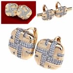 exclusive swarovski gold-plated earrings