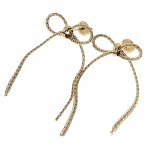 gold earrings made of stainless steel