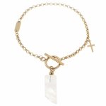 BRACELET GOLD CELEBRITY STAINLESS STEEL