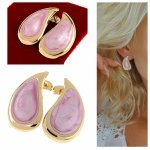 gold earrings made of stainless steel