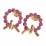 exclusive swarovski gold-plated earrings