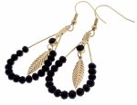 gold earrings made of stainless steel