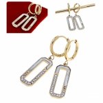 gold earrings made of stainless steel