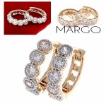 exclusive swarovski gold-plated earrings
