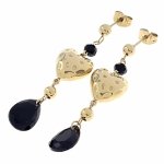 gold earrings made of stainless steel