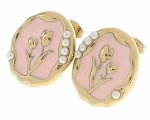 gold earrings made of stainless steel