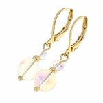 gold earrings made of stainless steel