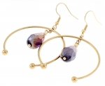gold earrings made of stainless steel