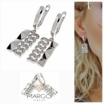 gold plated earrings with exclusive cubic zirconia