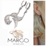 gold plated earrings with exclusive cubic zirconia