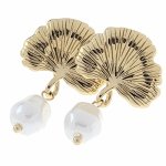 gold earrings made of stainless steel