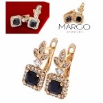 exclusive swarovski gold-plated earrings