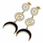 gold earrings made of stainless steel