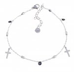 BRACELET, SILVER CELEBRITY STAINLESS STEEL