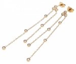 gold earrings made of stainless steel