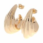 gold plated earrings with exclusive cubic zirconia