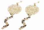gold earrings made of stainless steel