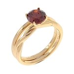 gold ring 17,60mm. gold-plated engagement xuping
