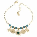 BRACELET GOLD CELEBRITY STAINLESS STEEL