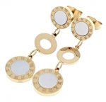 gold earrings made of stainless steel