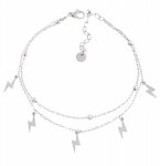 BRACELET, SILVER CELEBRITY STAINLESS STEEL