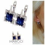 gold plated earrings with exclusive cubic zirconia